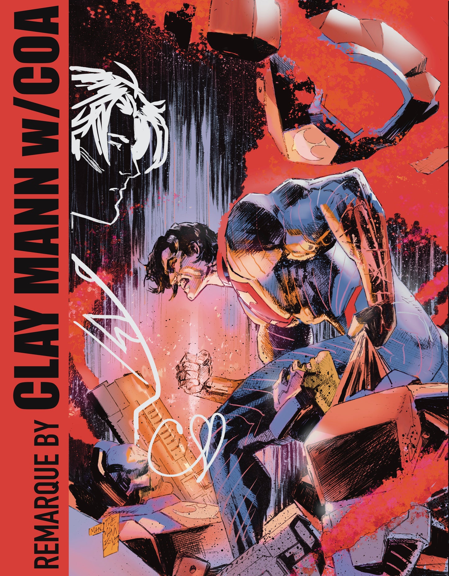 ABSOLUTE SUPERMAN #23 w/REMARQUE & COA